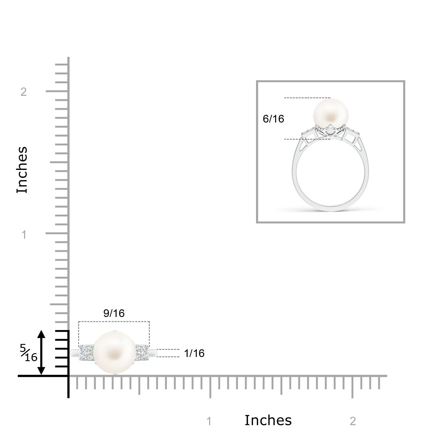 AA / 3.8 CT / 14 KT White Gold