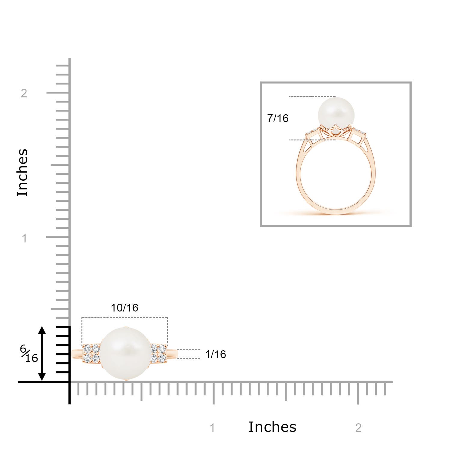 A / 5.39 CT / 14 KT Rose Gold