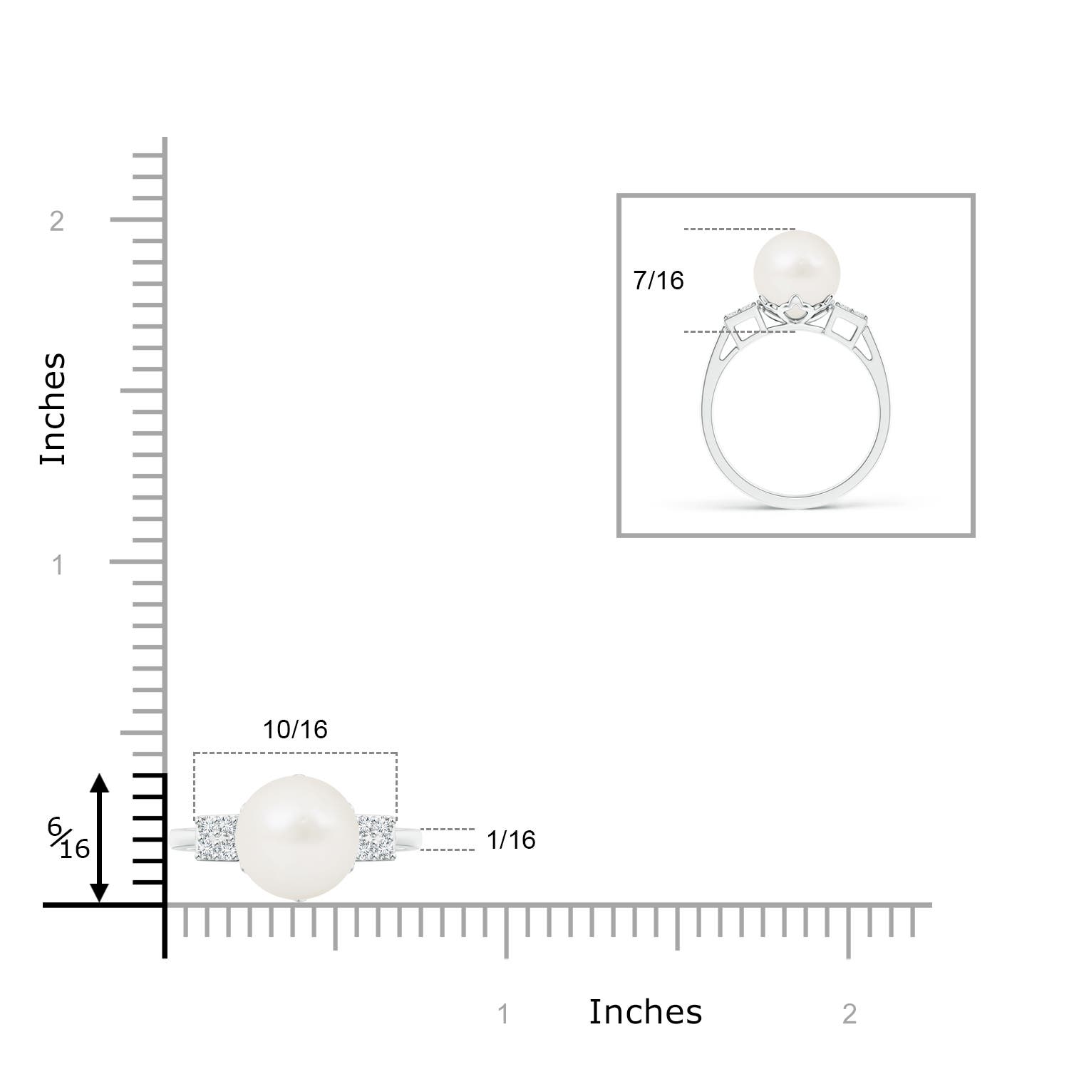 A / 5.39 CT / 14 KT White Gold