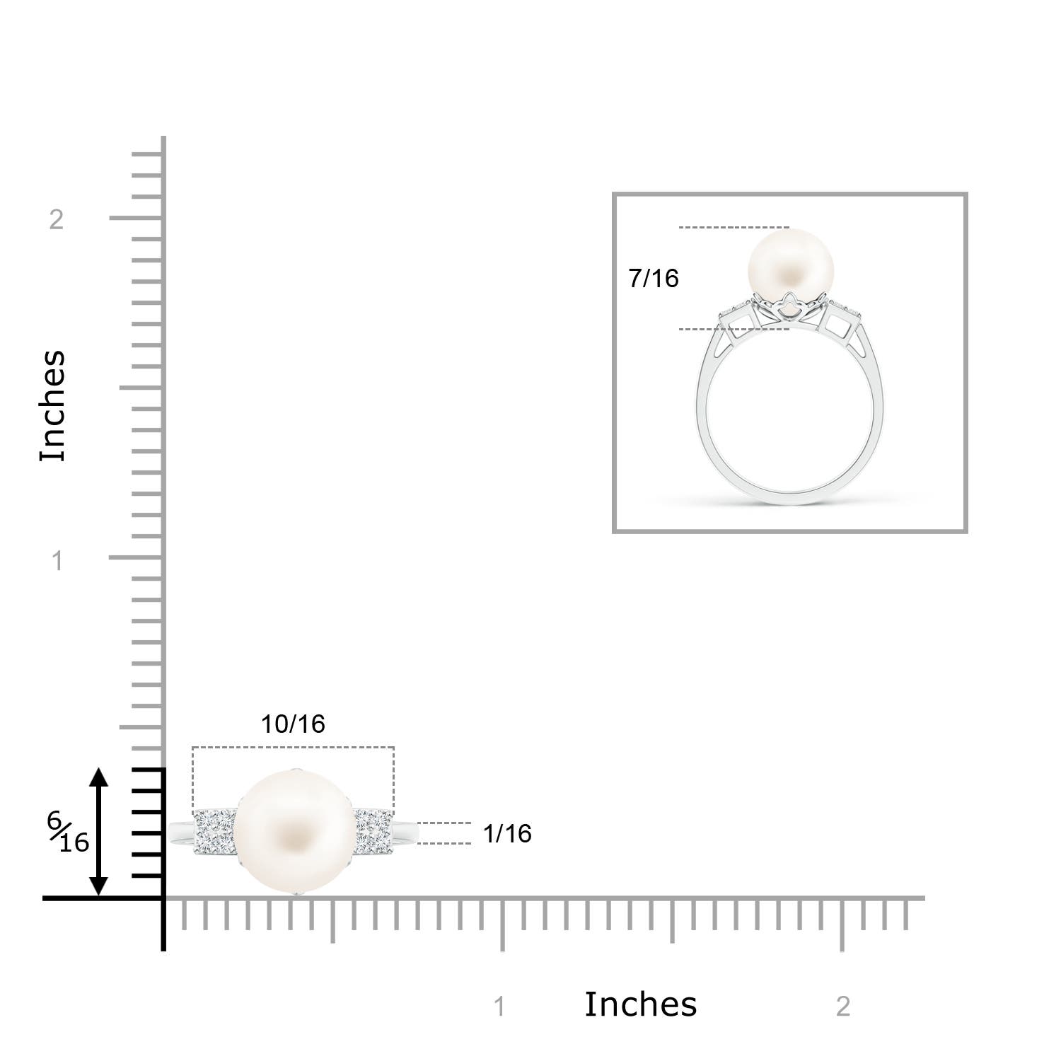 AA / 5.39 CT / 14 KT White Gold