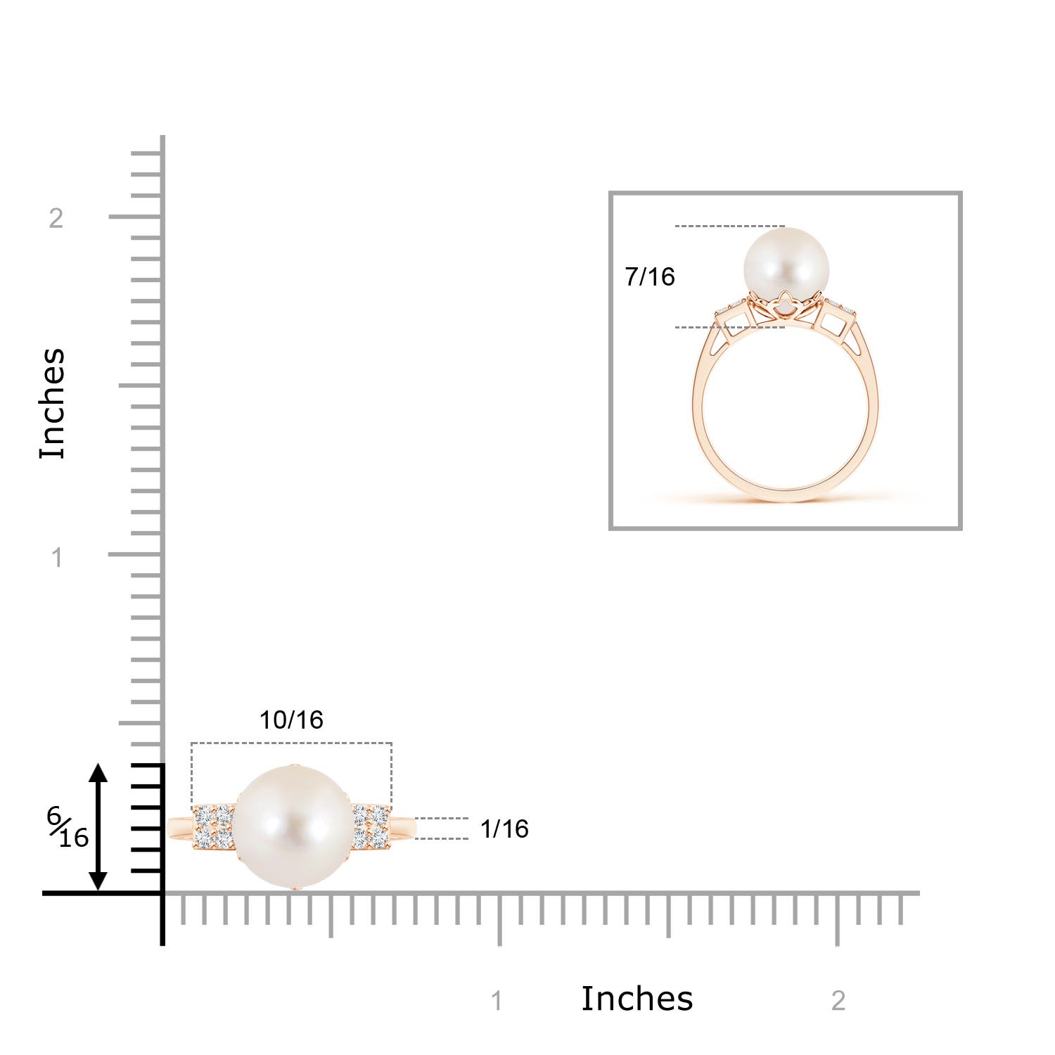 AAAA / 5.39 CT / 14 KT Rose Gold