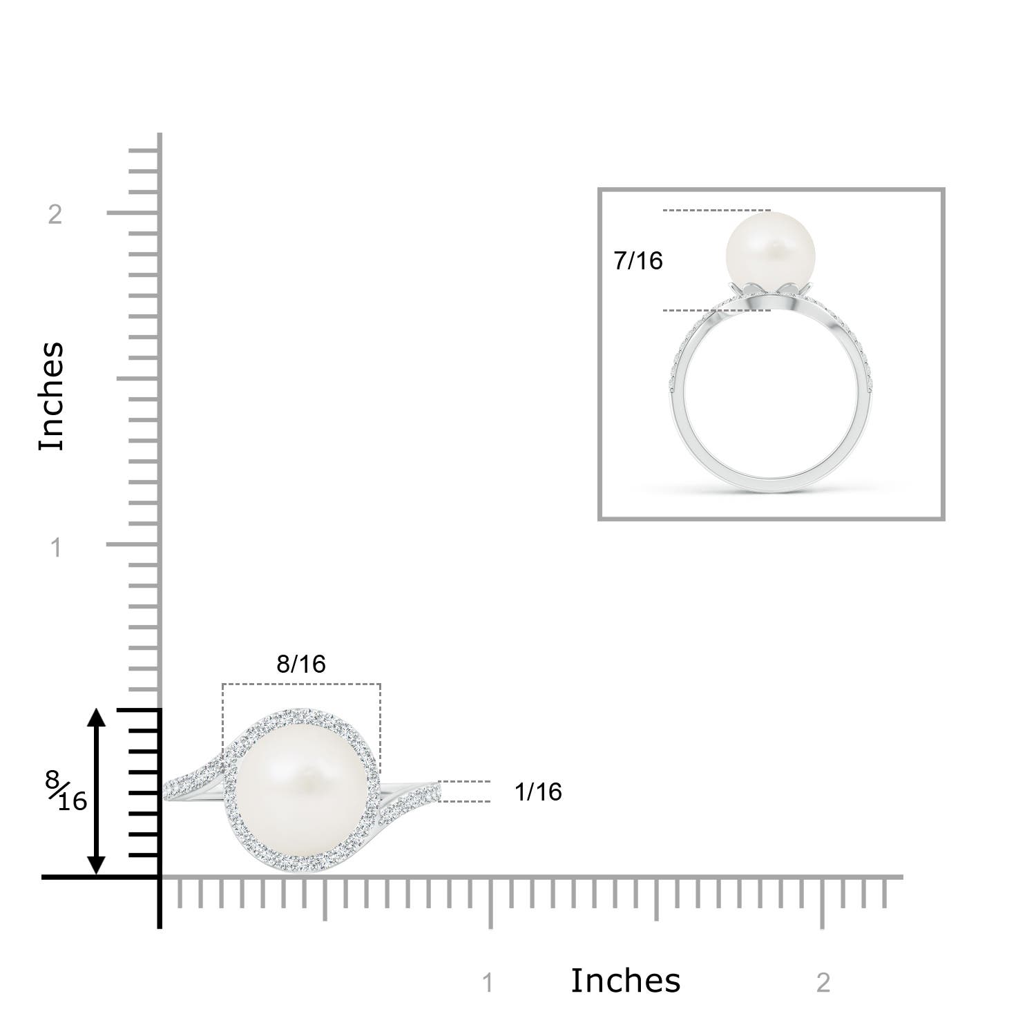 A / 7.53 CT / 14 KT White Gold