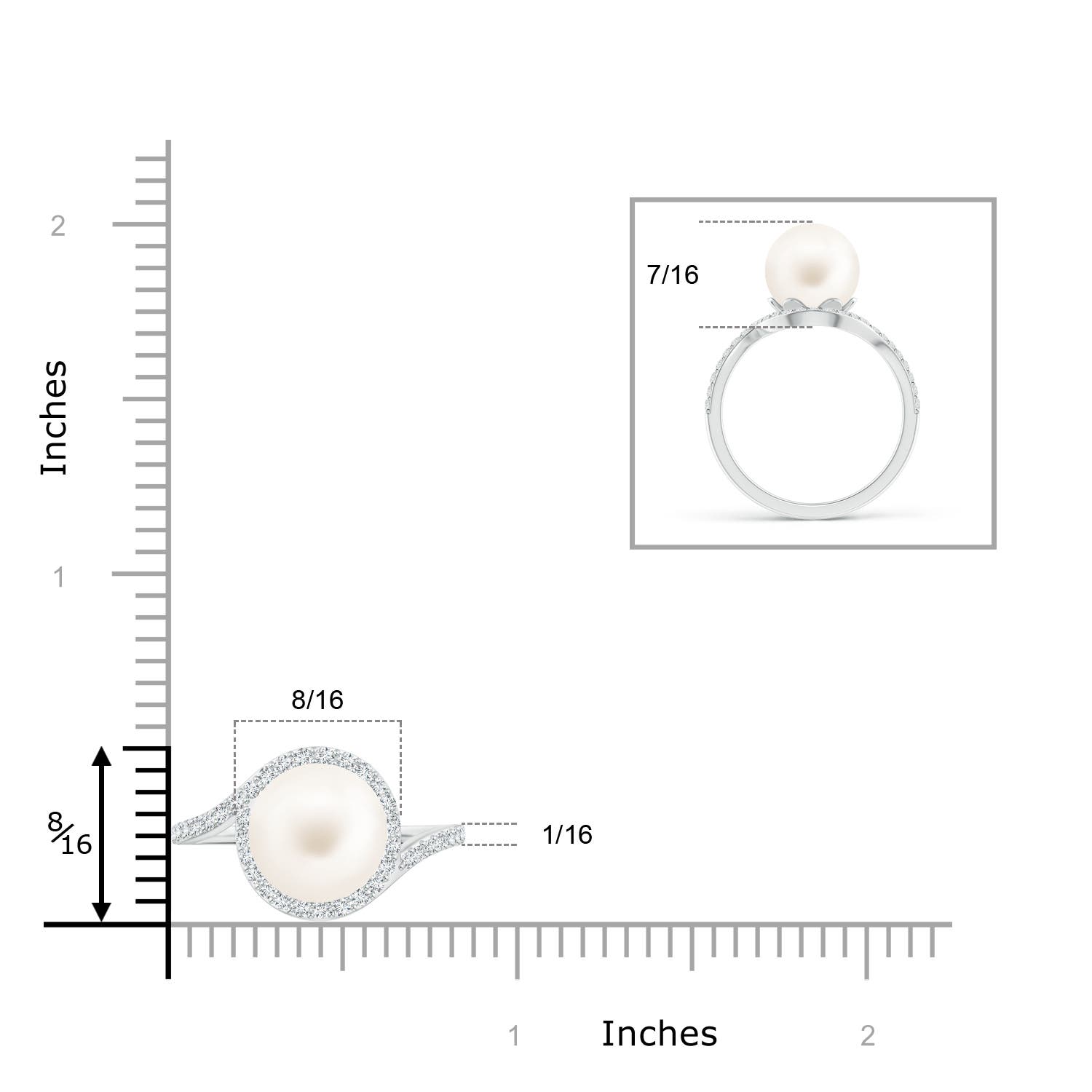 AA / 7.53 CT / 14 KT White Gold