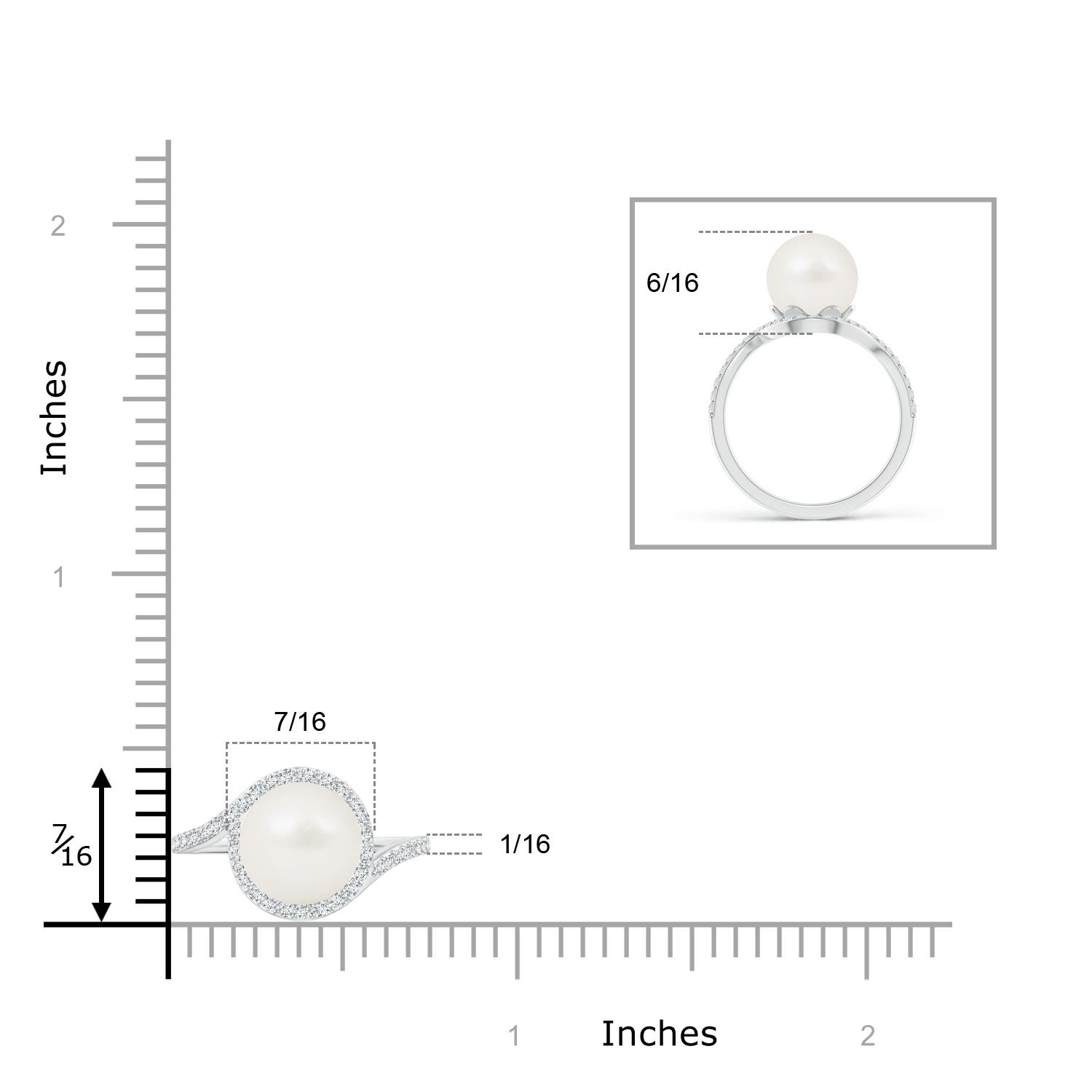 A / 5.56 CT / 14 KT White Gold