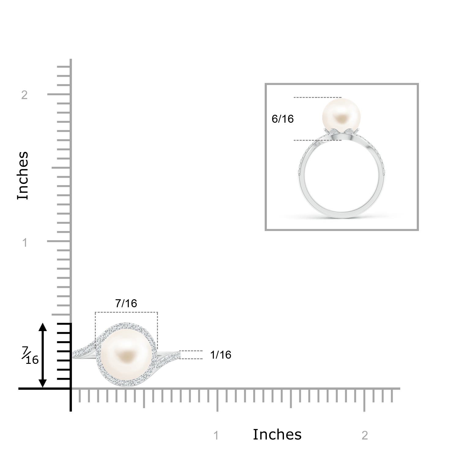 AAA / 5.56 CT / 14 KT White Gold