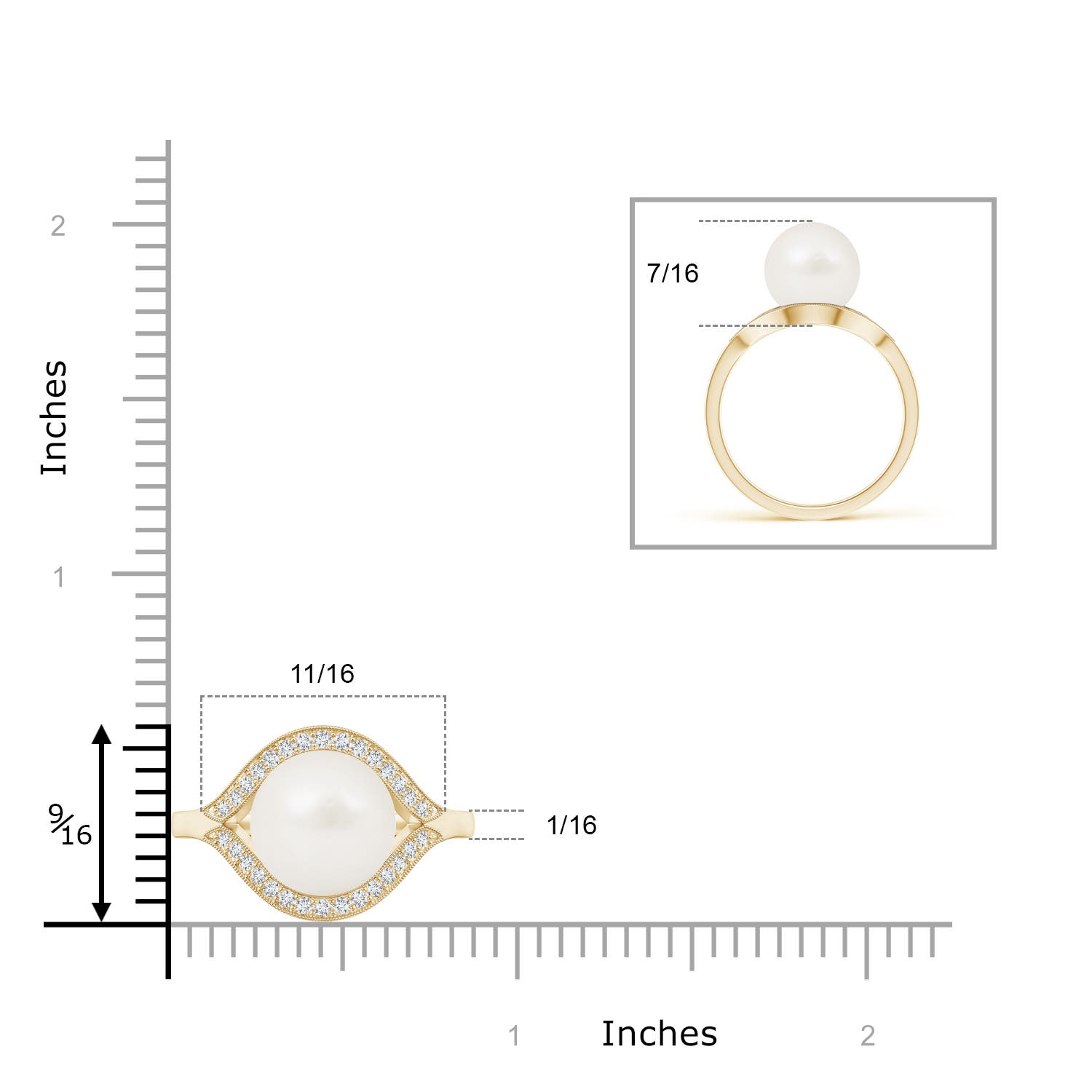 A / 7.44 CT / 14 KT Yellow Gold