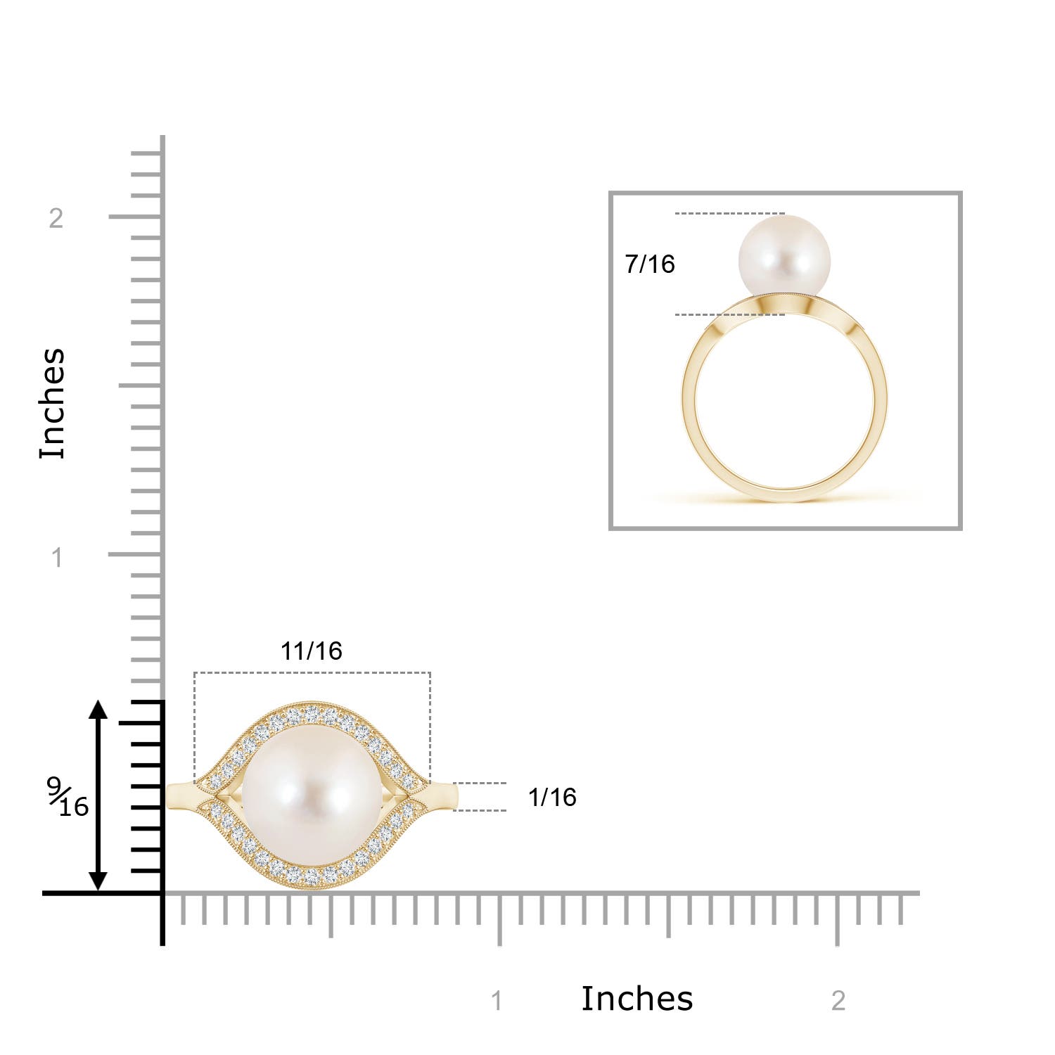 AAAA / 7.44 CT / 14 KT Yellow Gold