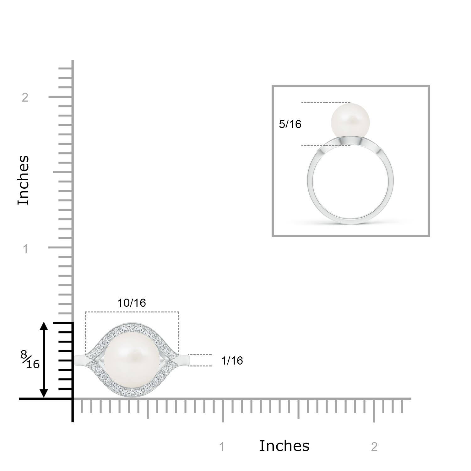 A / 3.85 CT / 14 KT White Gold