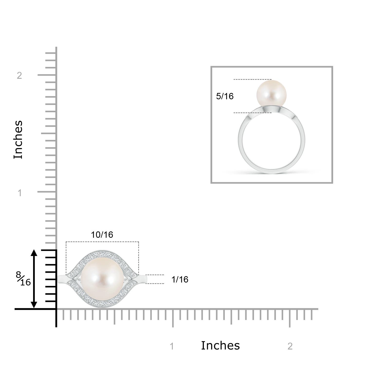 AAAA / 3.85 CT / 14 KT White Gold