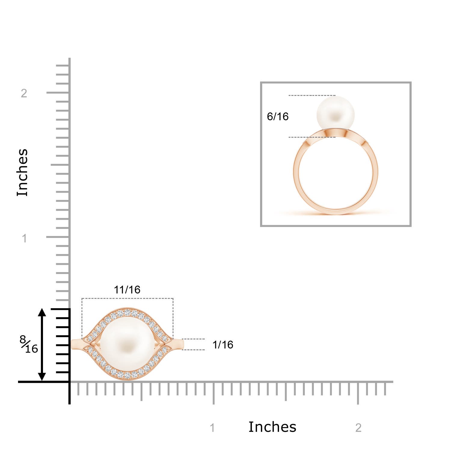 AA / 5.43 CT / 14 KT Rose Gold