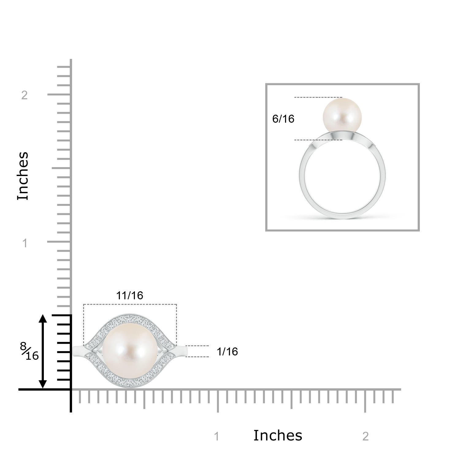 AAAA / 5.43 CT / 14 KT White Gold