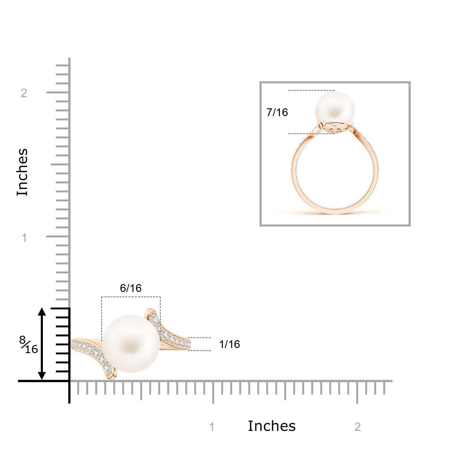 AA / 7.44 CT / 14 KT Rose Gold