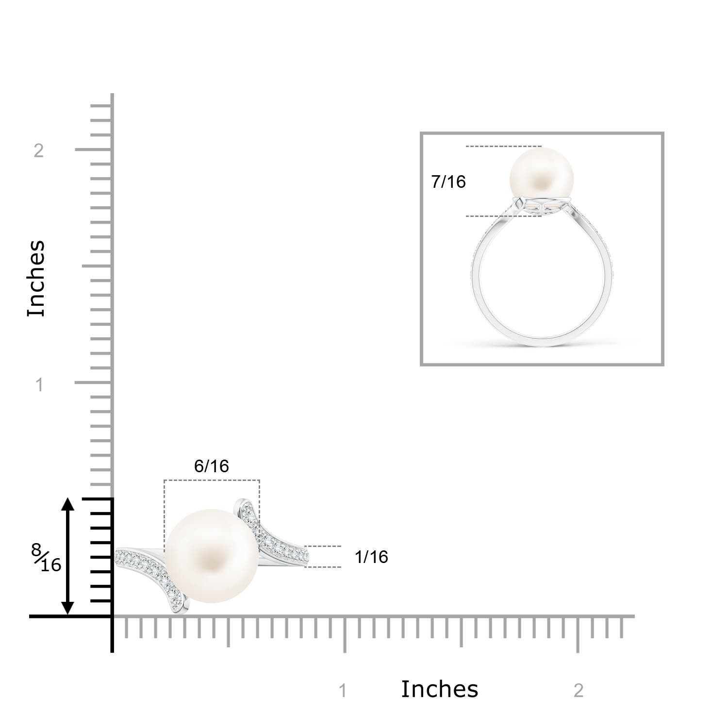 AA / 7.44 CT / 14 KT White Gold