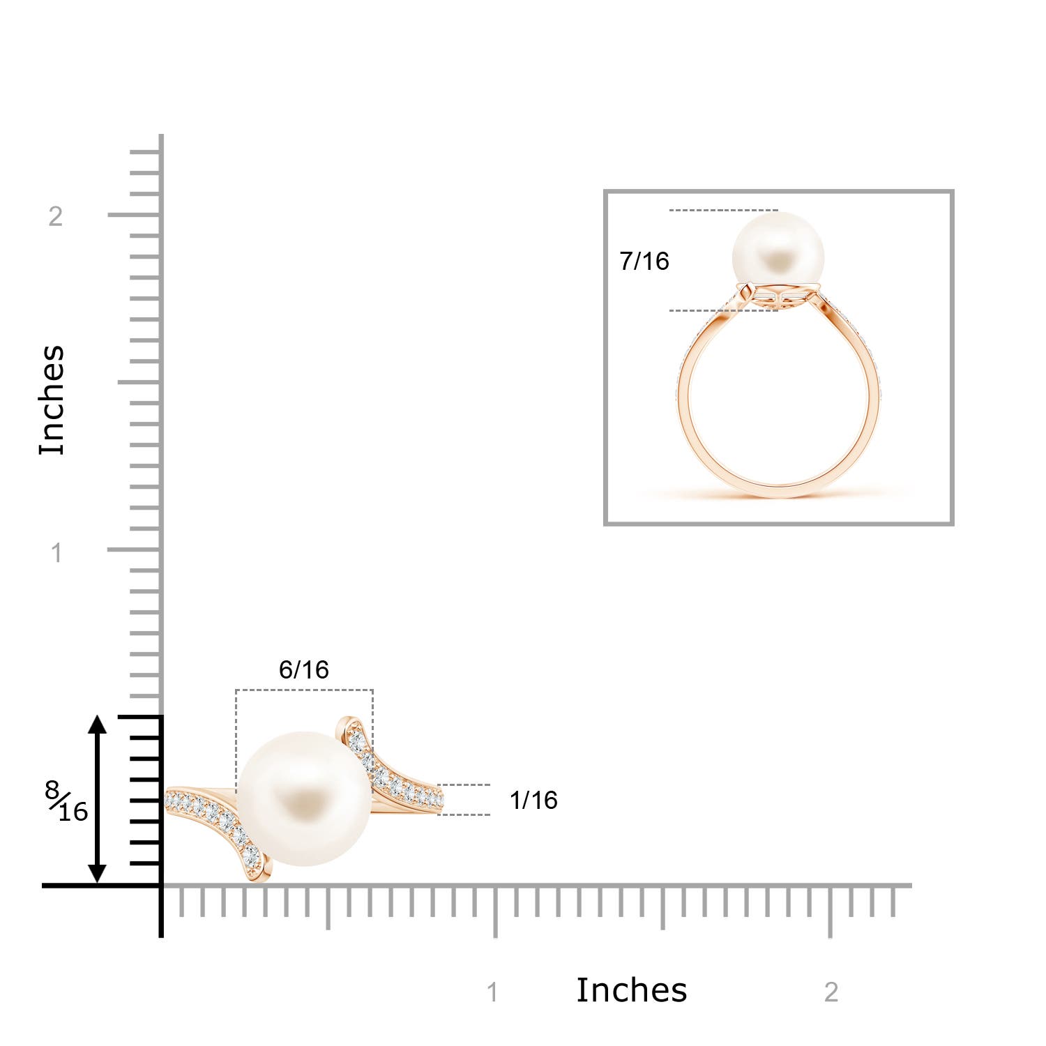 AAA / 7.44 CT / 14 KT Rose Gold