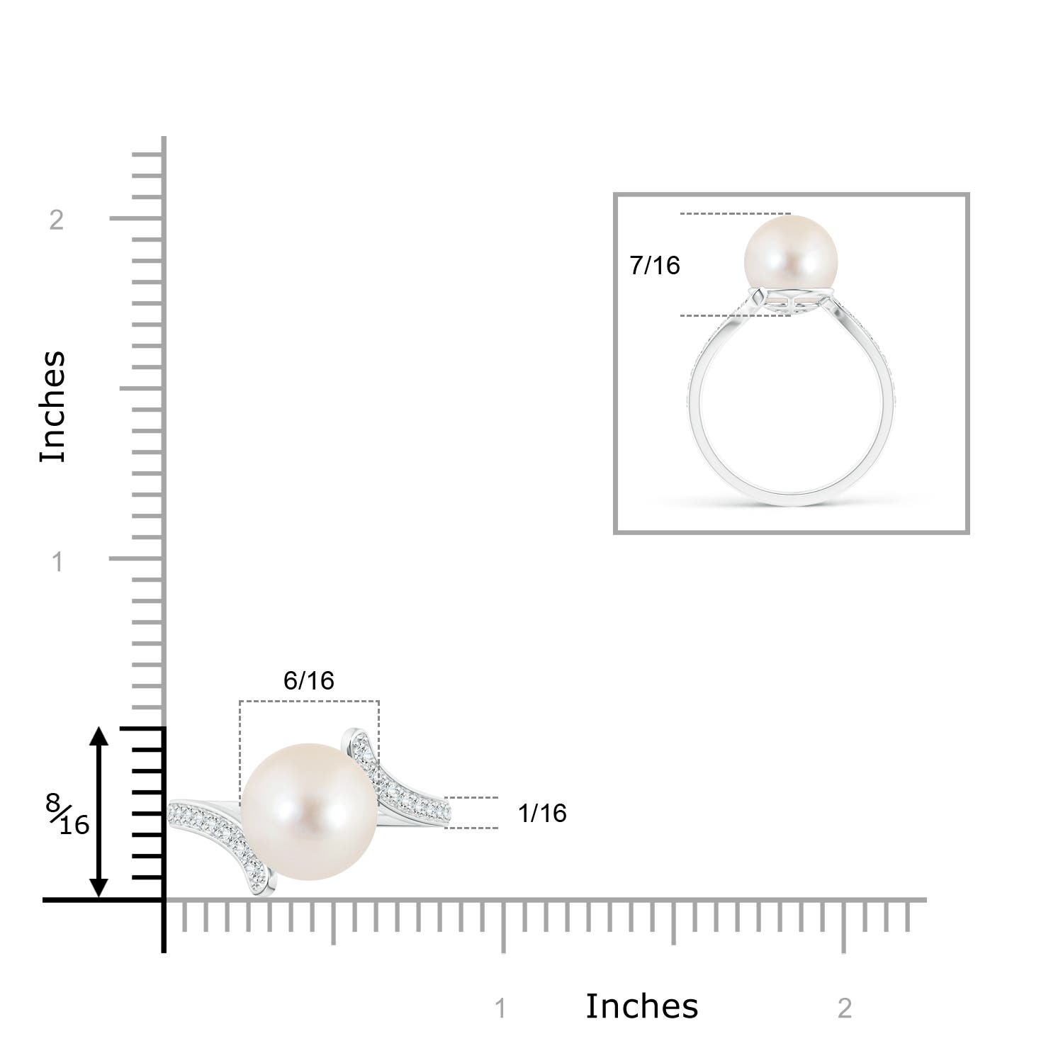 AAAA / 7.44 CT / 14 KT White Gold