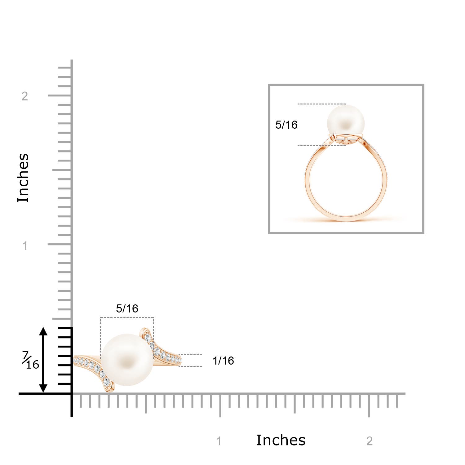 AA / 3.89 CT / 14 KT Rose Gold