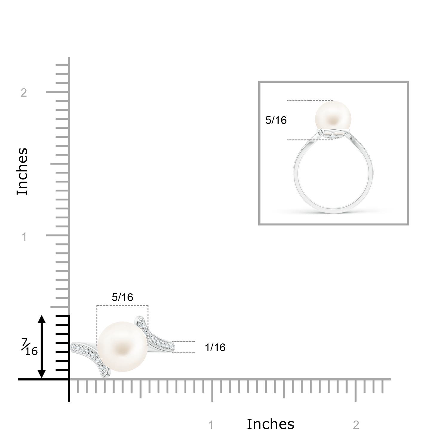 AA / 3.89 CT / 14 KT White Gold