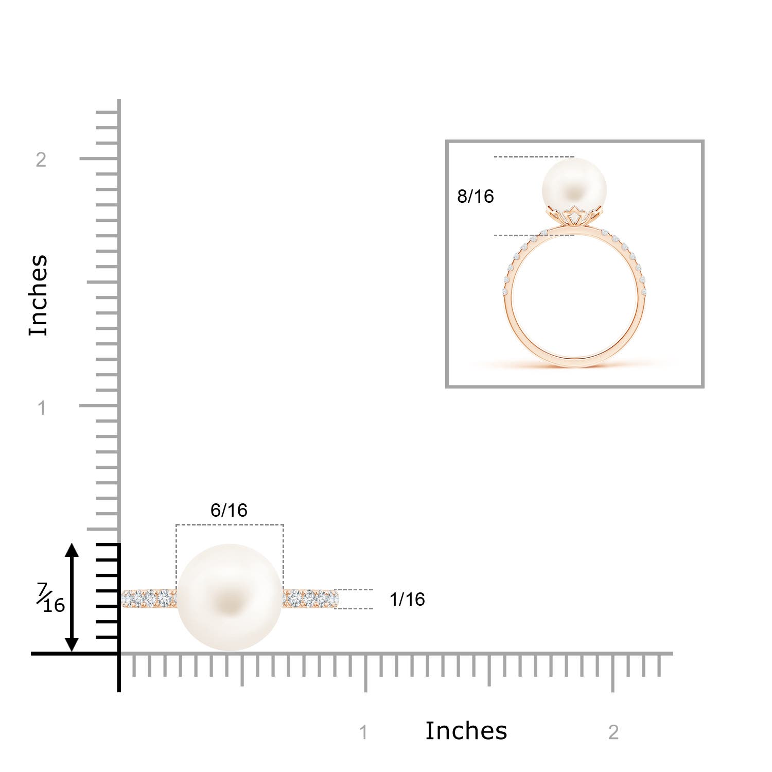 AA / 7.55 CT / 14 KT Rose Gold