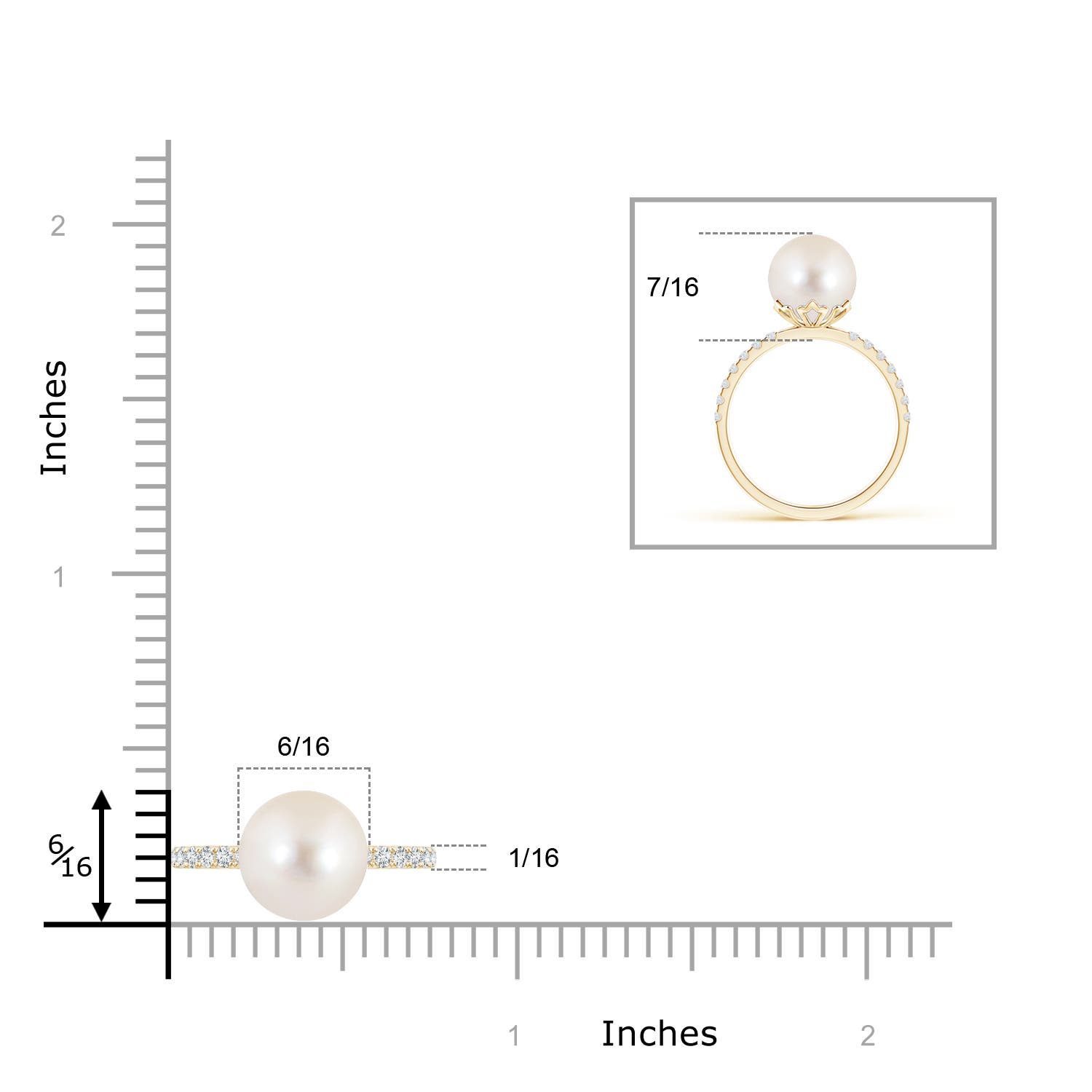 AAAA / 5.5 CT / 14 KT Yellow Gold