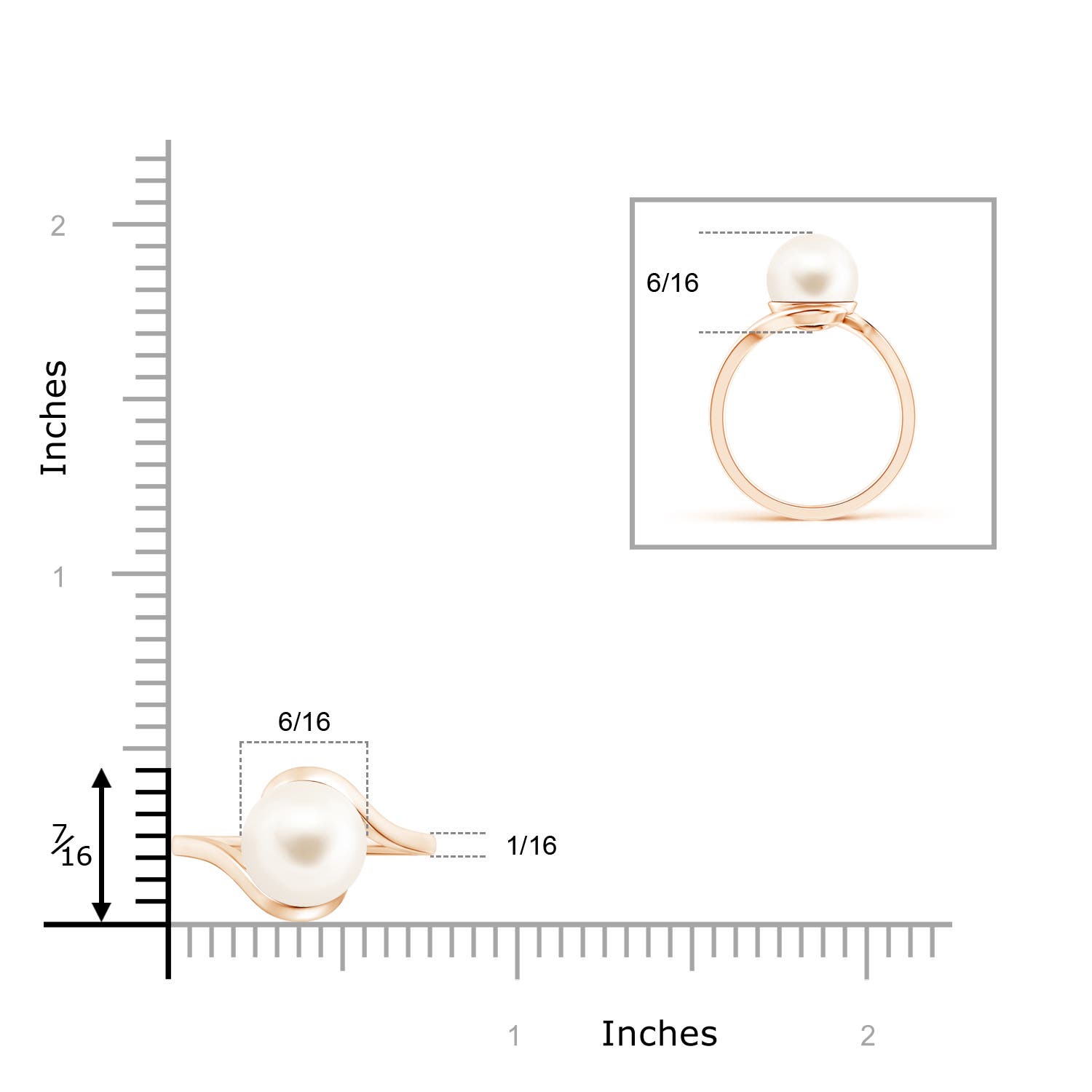 AAA / 5.25 CT / 14 KT Rose Gold