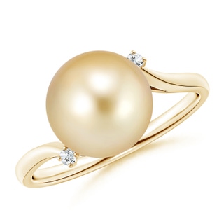 Round AAAA Golden South Sea Cultured Pearl