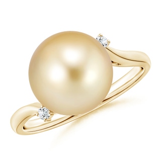 Round AAAA Golden South Sea Cultured Pearl