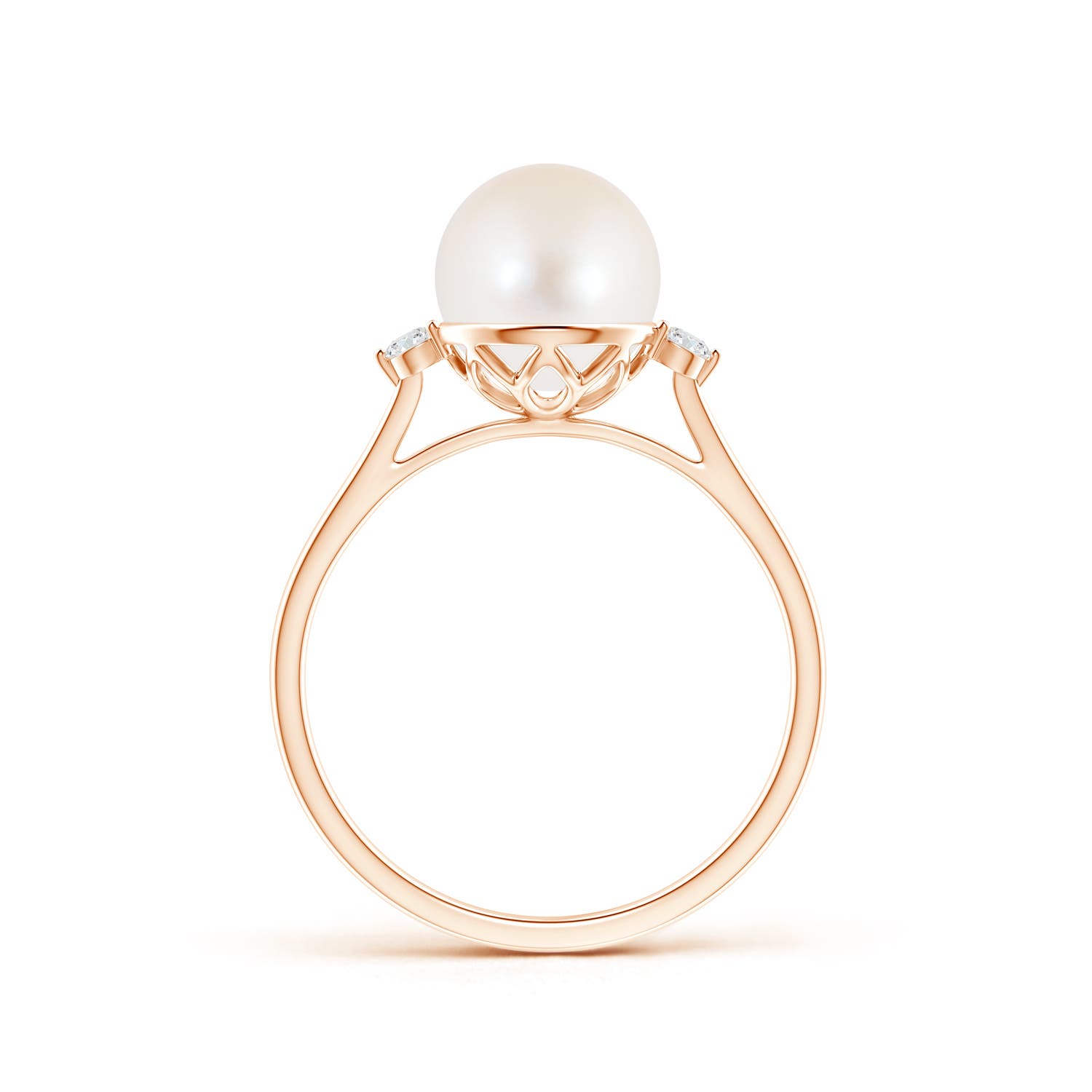 AAA / 3.84 CT / 14 KT Rose Gold