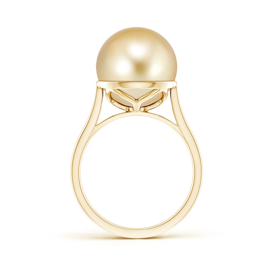 12mm AAAA Classic Golden South Sea Pearl Ring in Yellow Gold product image