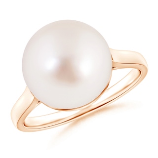 11mm AAAA Classic South Sea Pearl Ring in Rose Gold