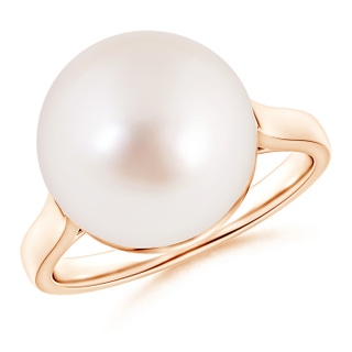 12mm AAAA Classic South Sea Pearl Ring in Rose Gold