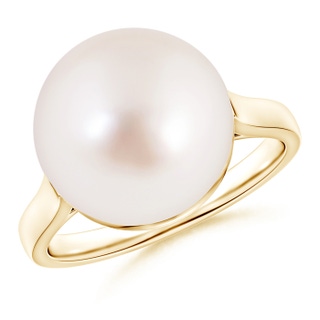 12mm AAAA Classic South Sea Pearl Ring in Yellow Gold