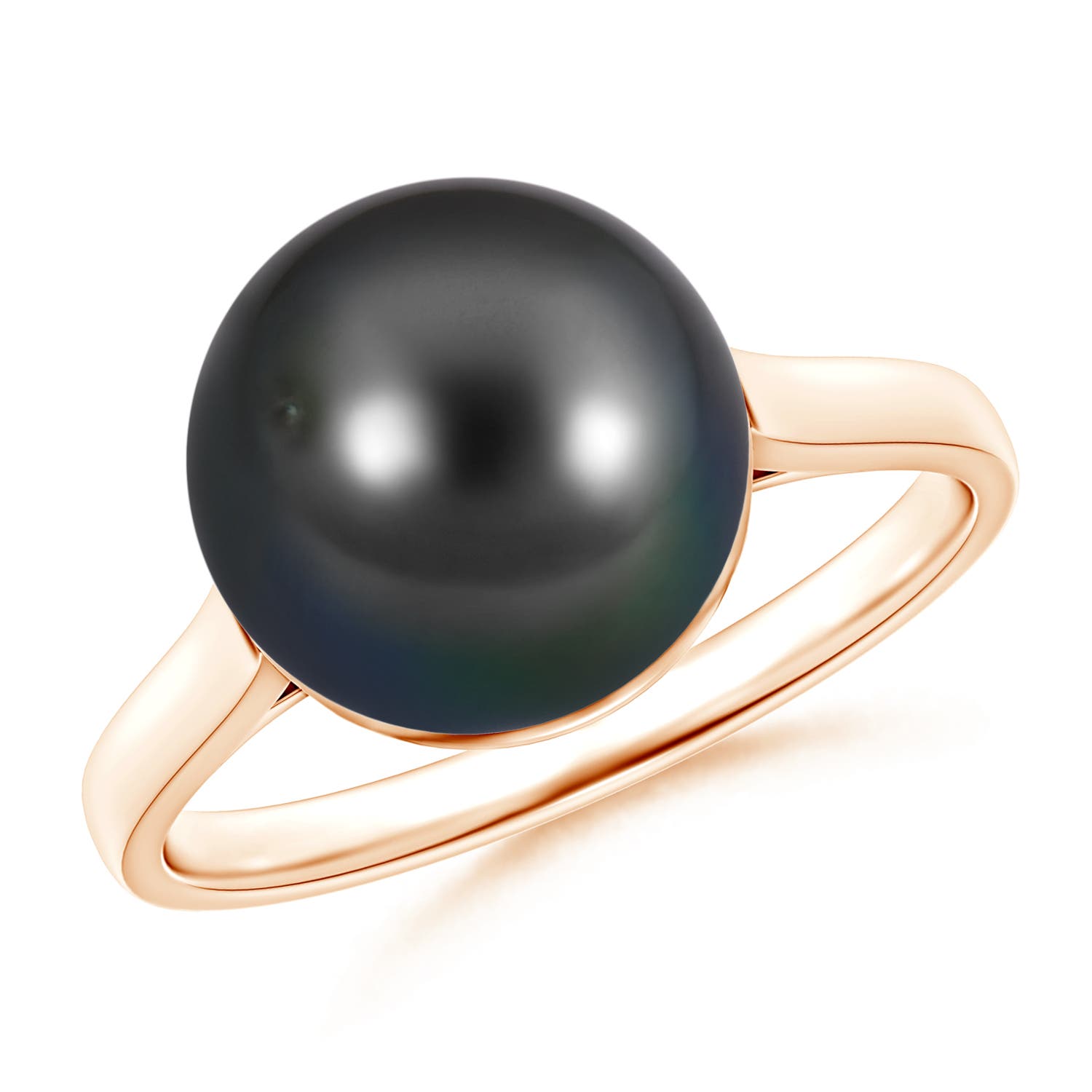 Rose Gold Tahitian Cultured Pearl Rings