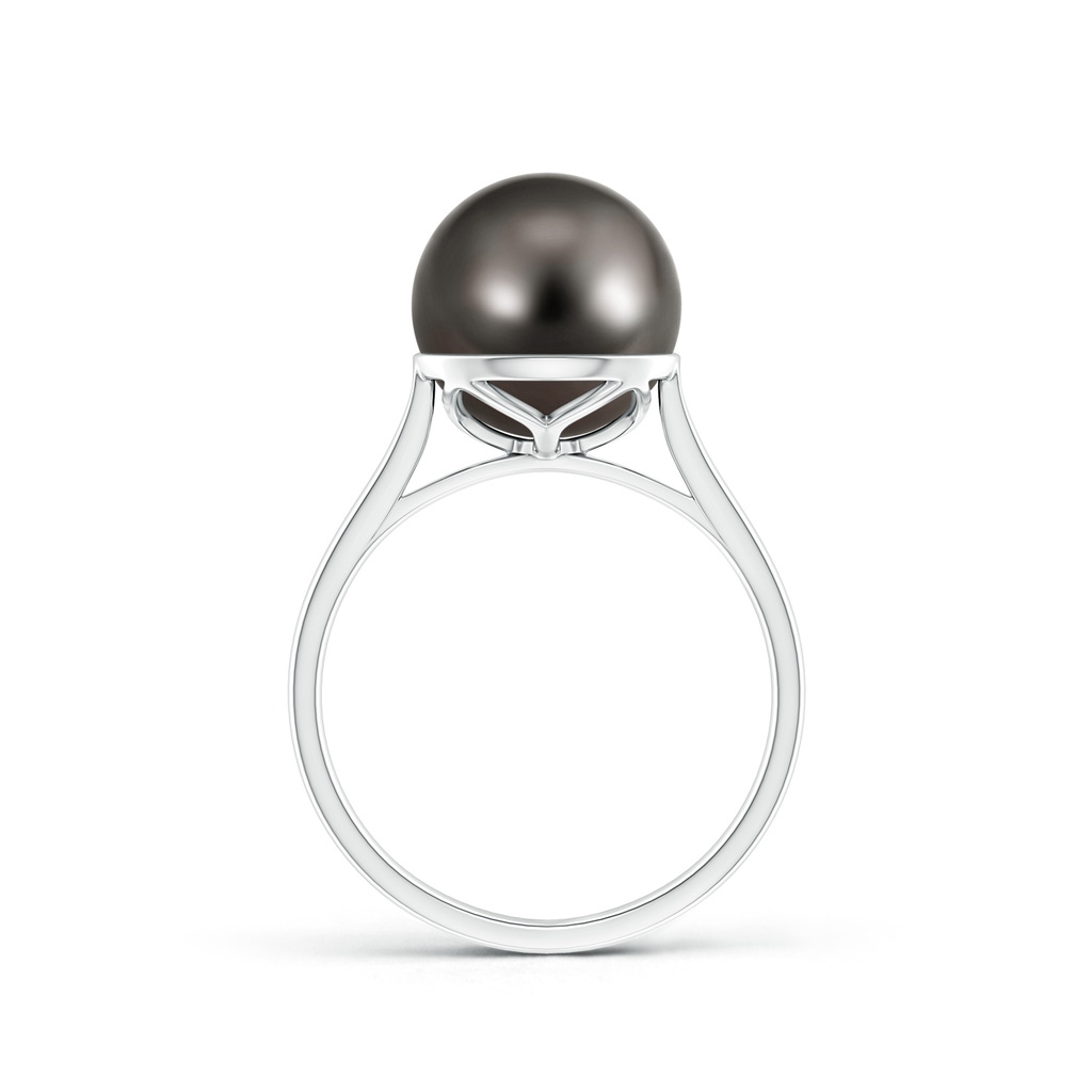 10mm AAA Classic Tahitian Pearl Ring in White Gold Product Image