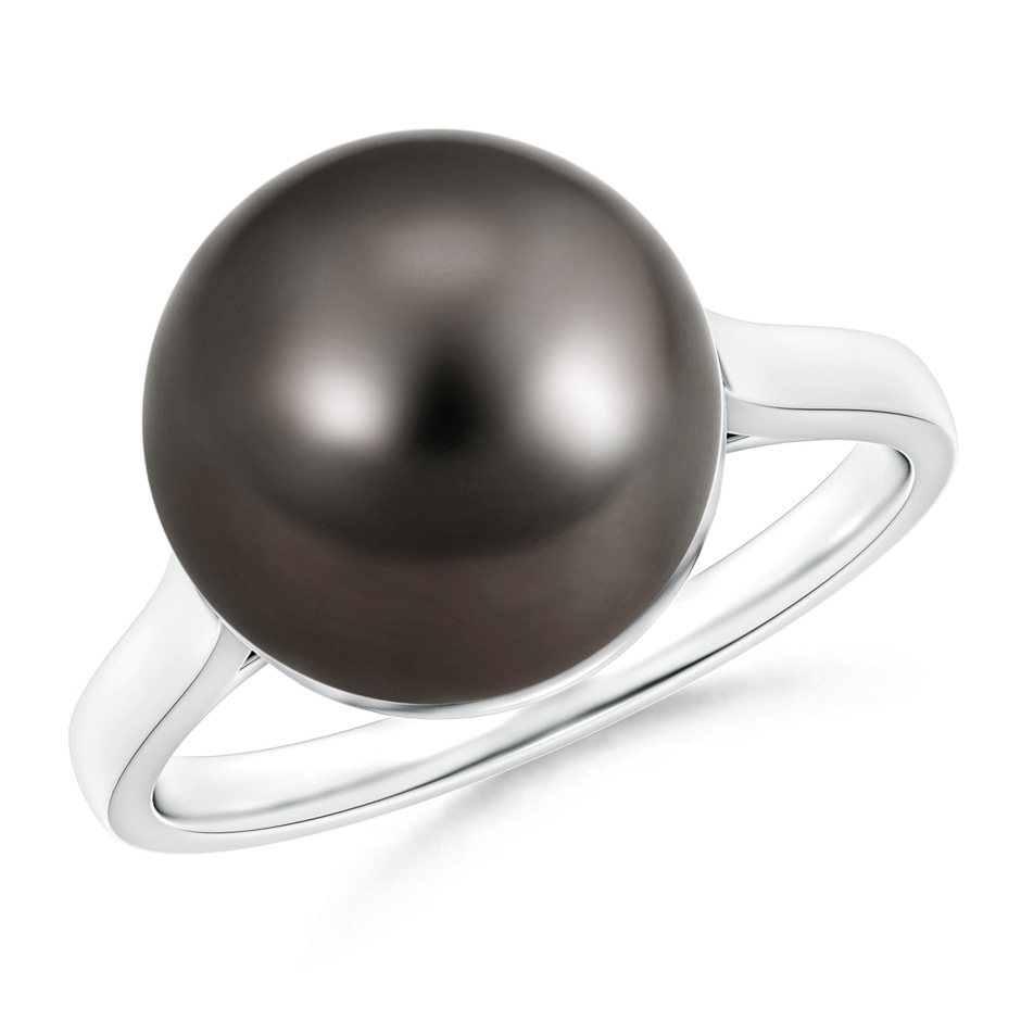 11mm AAA Classic Tahitian Pearl Ring in White Gold 