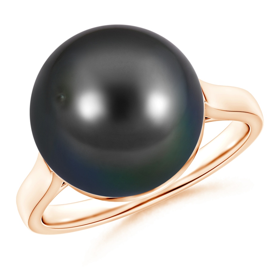 12mm AA Classic Tahitian Pearl Ring in Rose Gold 