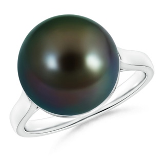 12mm AAAA Classic Tahitian Pearl Ring in White Gold