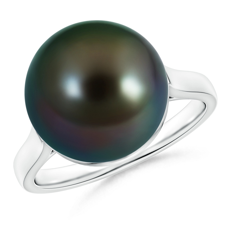 12mm AAAA Classic Tahitian Pearl Ring in White Gold 
