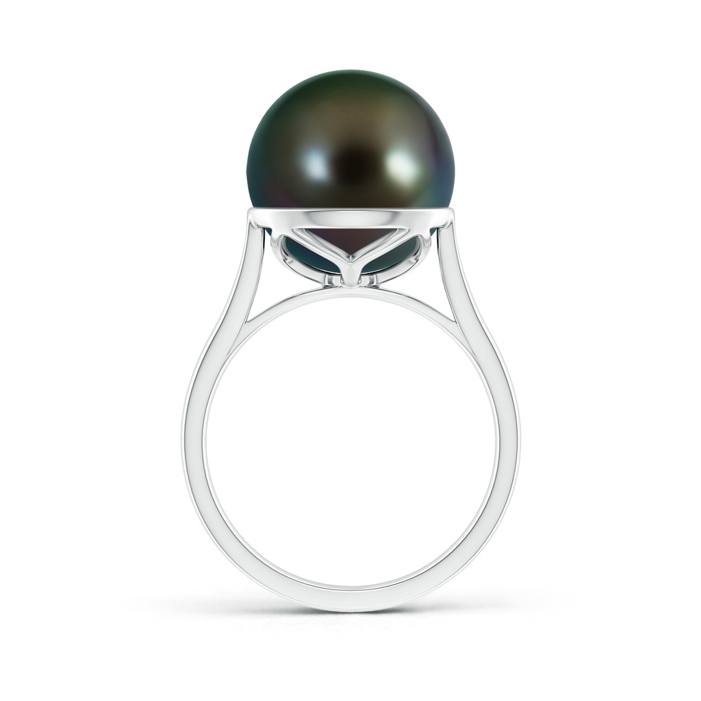12mm AAAA Classic Tahitian Pearl Ring in White Gold Product Image
