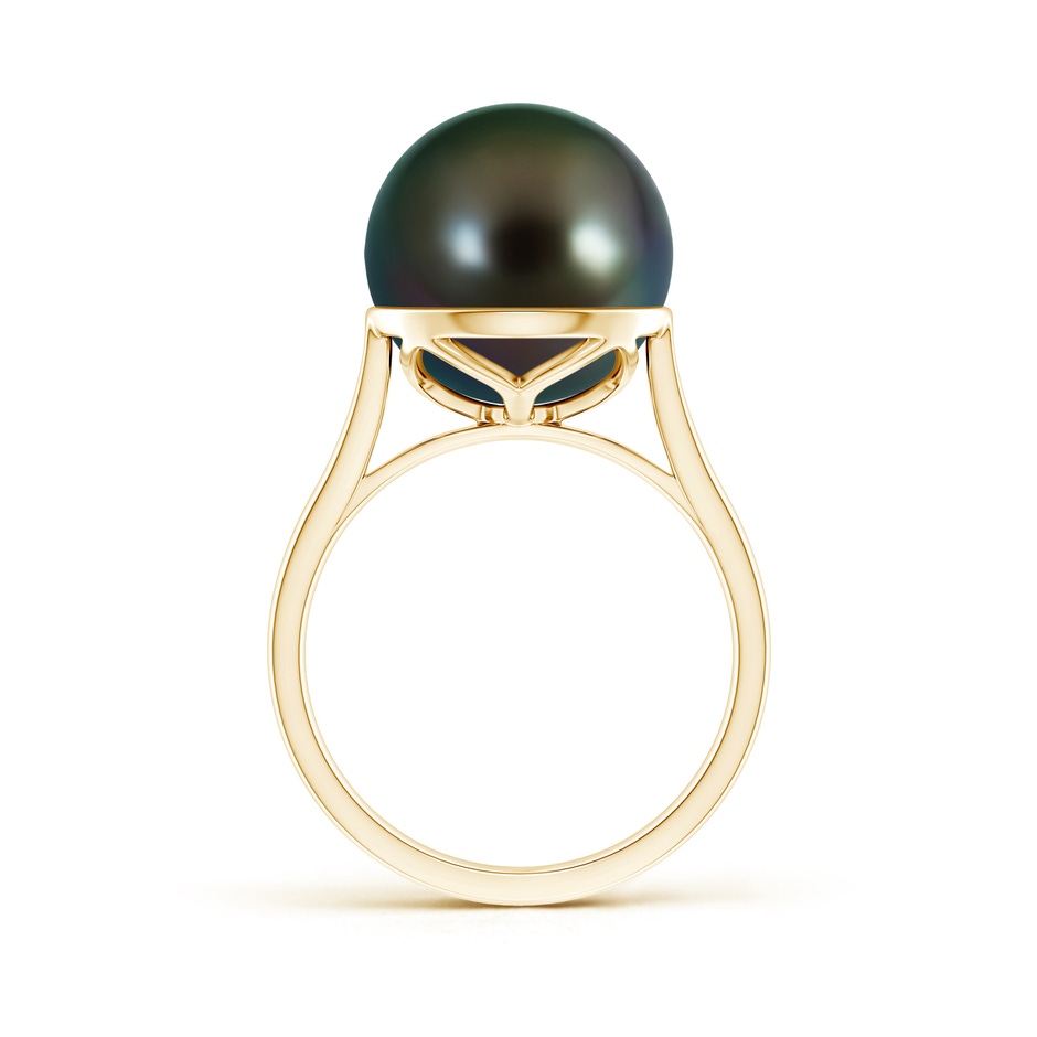 12mm AAAA Classic Tahitian Pearl Ring in Yellow Gold product image