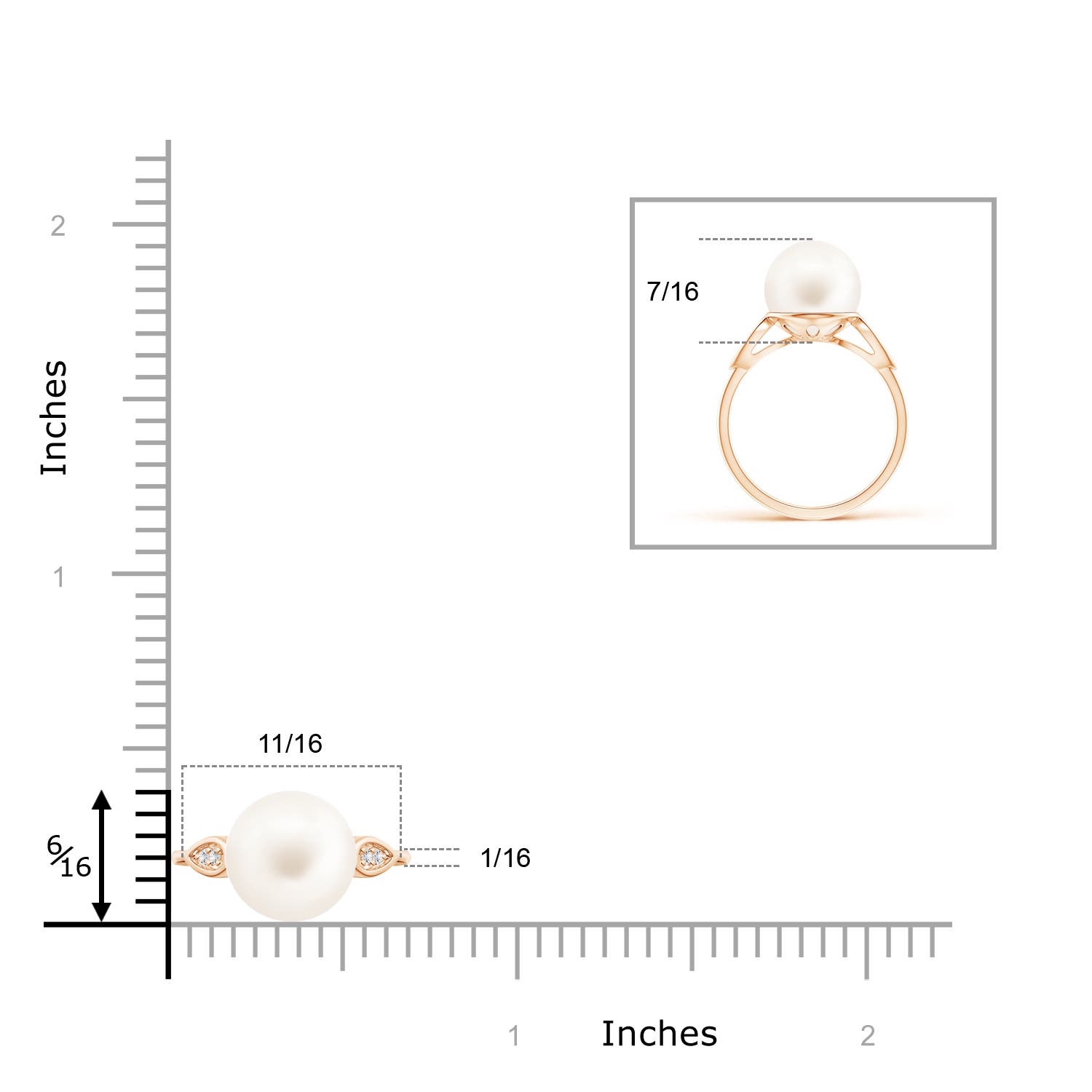 AA / 7.23 CT / 14 KT Rose Gold