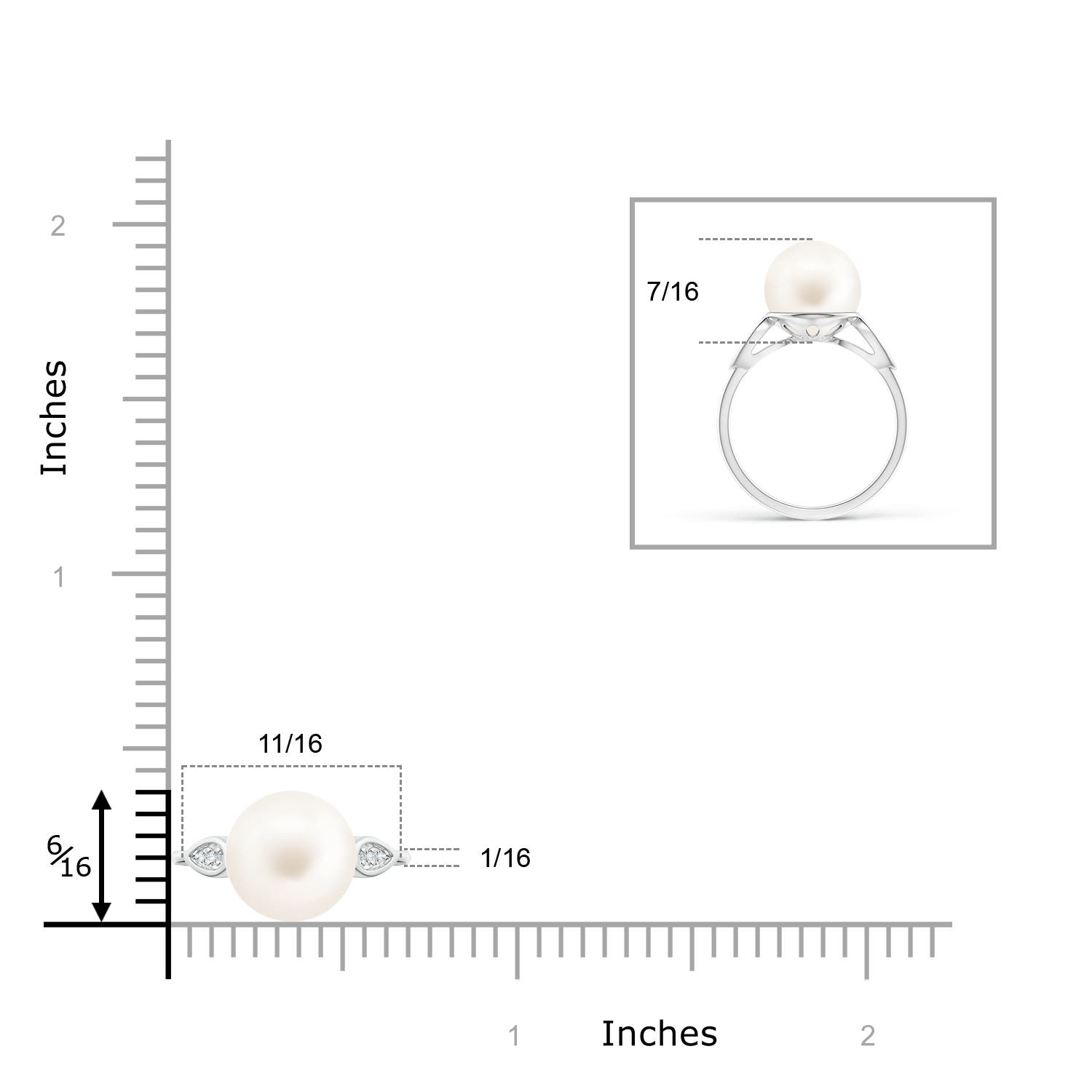 AA / 7.23 CT / 14 KT White Gold