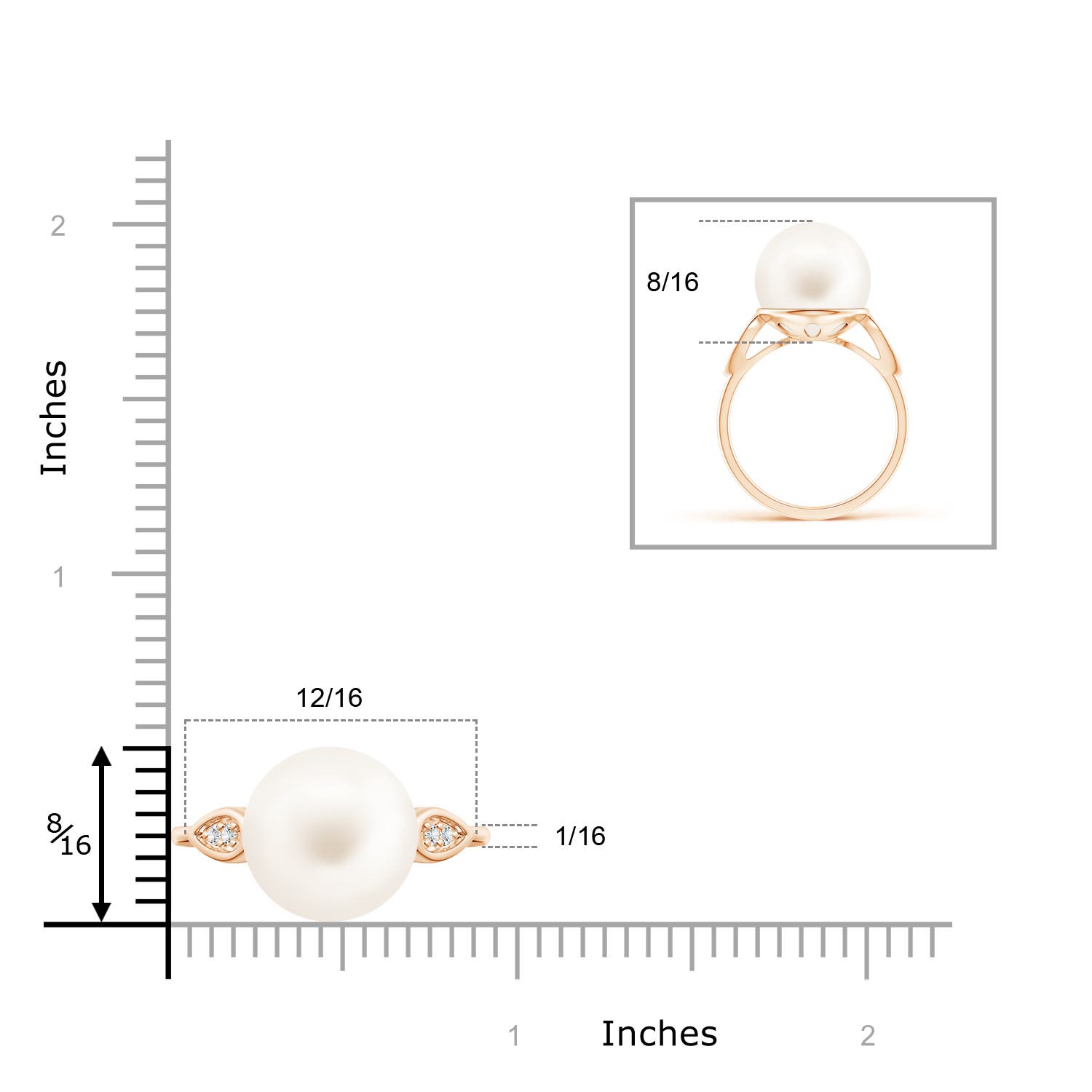 AA / 12.54 CT / 14 KT Rose Gold