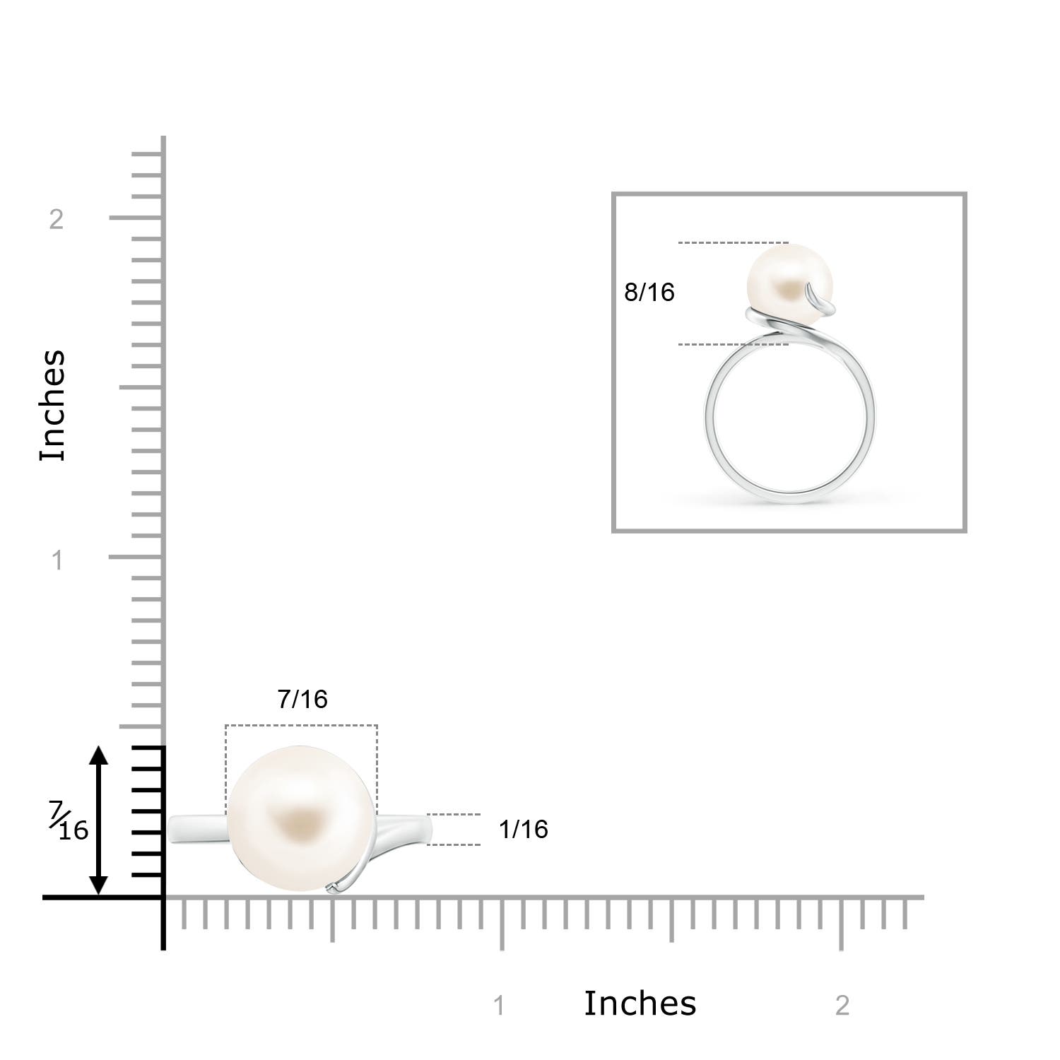 AAA / 7.2 CT / 14 KT White Gold