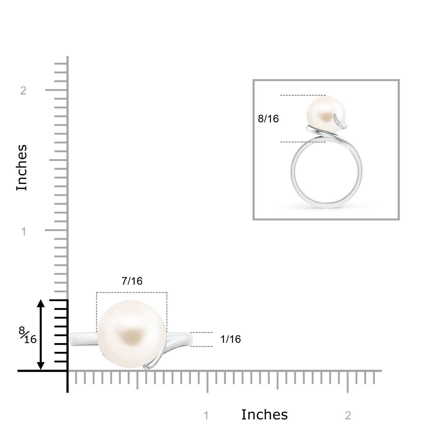 AAA / 9.6 CT / 14 KT White Gold