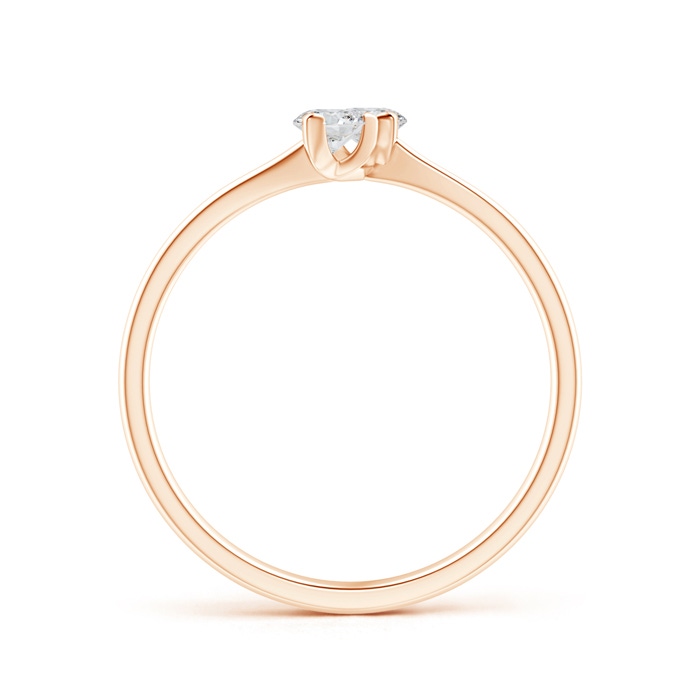 3.2mm HSI2 Twist 2 Stone Diamond Promise Ring in Rose Gold product image