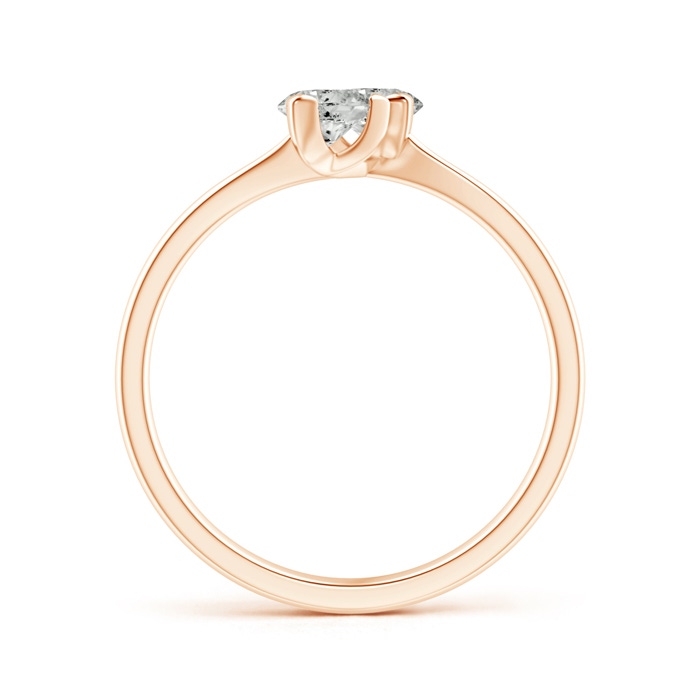 4.1mm KI3 Twist 2 Stone Diamond Promise Ring in Rose Gold product image