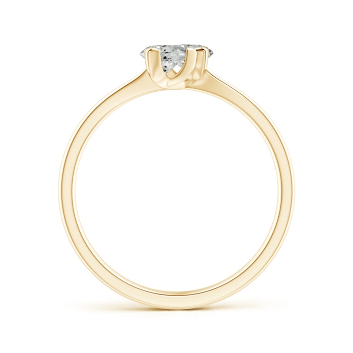 4.1mm KI3 Twist 2 Stone Diamond Promise Ring in Yellow Gold product image