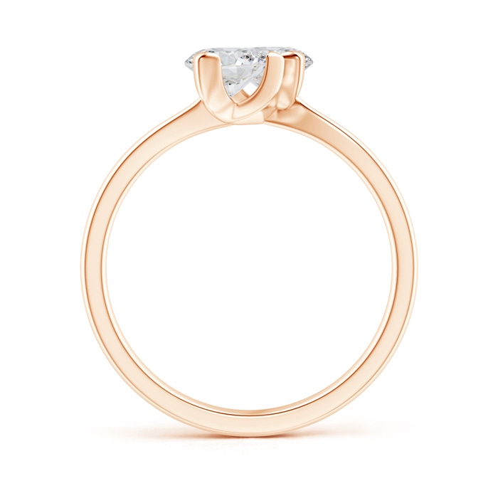 5.1mm HSI2 Twist 2 Stone Diamond Promise Ring in Rose Gold product image