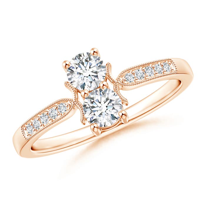 G, VS2 / 0.5 CT / 14 KT Rose Gold