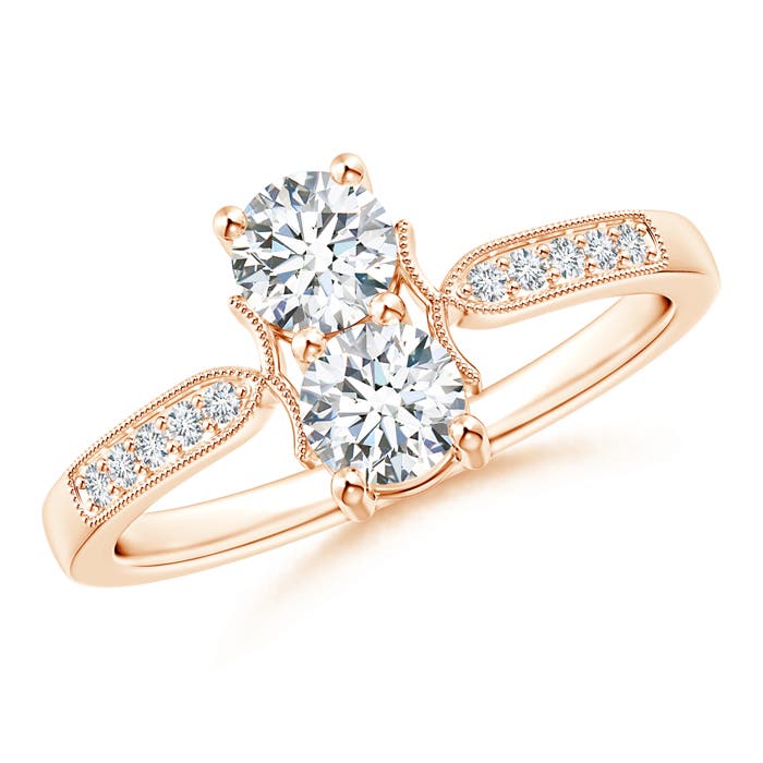 G, VS2 / 0.73 CT / 14 KT Rose Gold